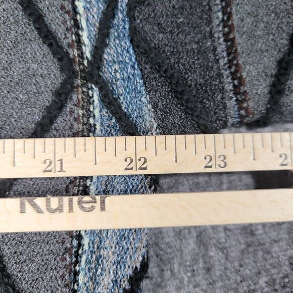 Vintage Protege Coogi Style 3D Knit Textured Sweater XL Brown Green Cosby Biggie - Picture 8 of 9